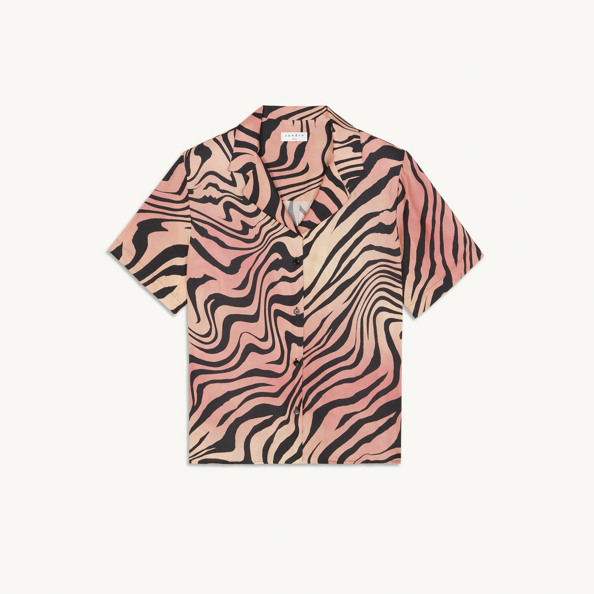 Chemise imprimée en soie