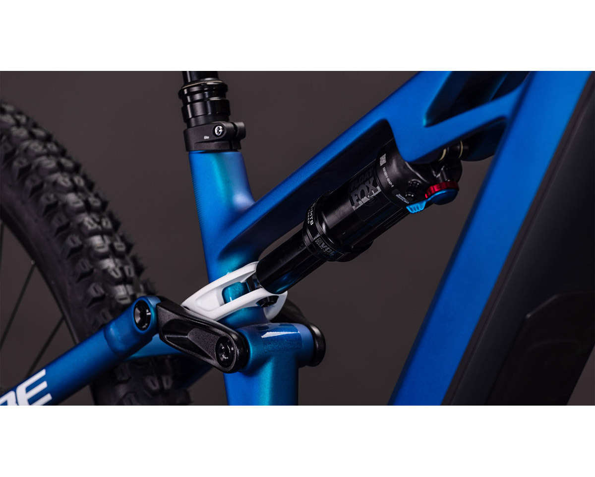 VTT tout suspendu électrique STEREO HYBRID ONE44 HPC SLX 800 Bleu/Blanc
