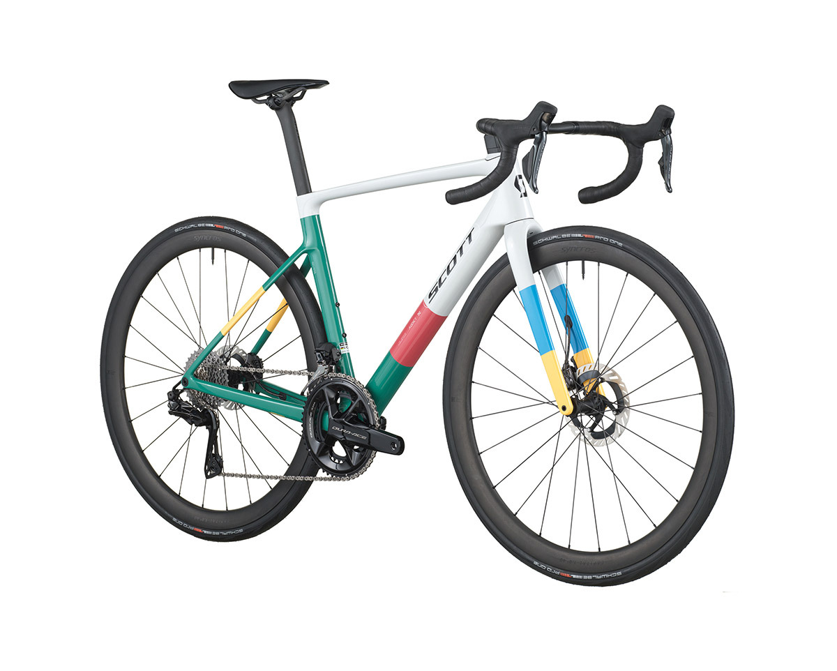 Vélo de route ADDICT RC PRO Gris Beluga/Vert Marin
