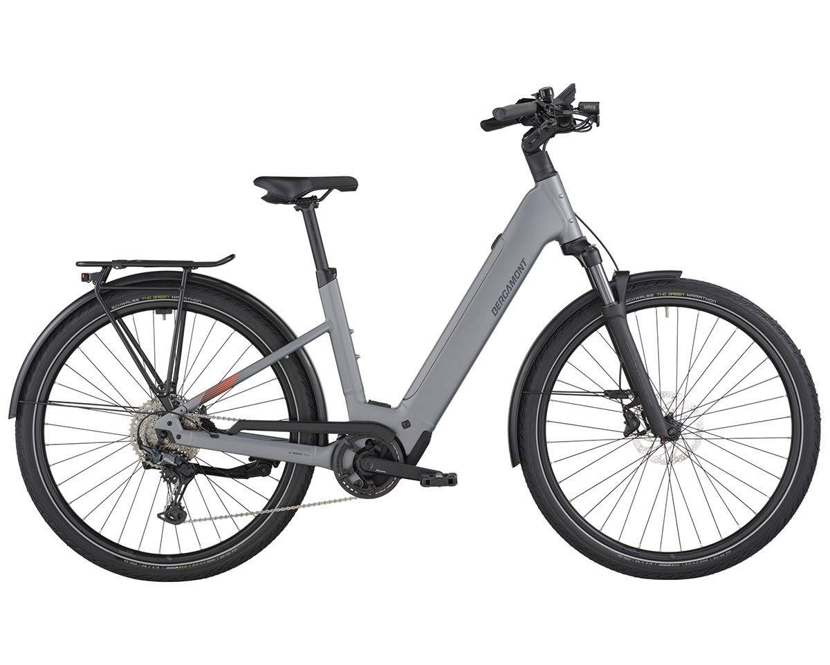 Vélo urbain/trekking électrique E-HORIZON SPORT 10 WAVE Gris Pierre