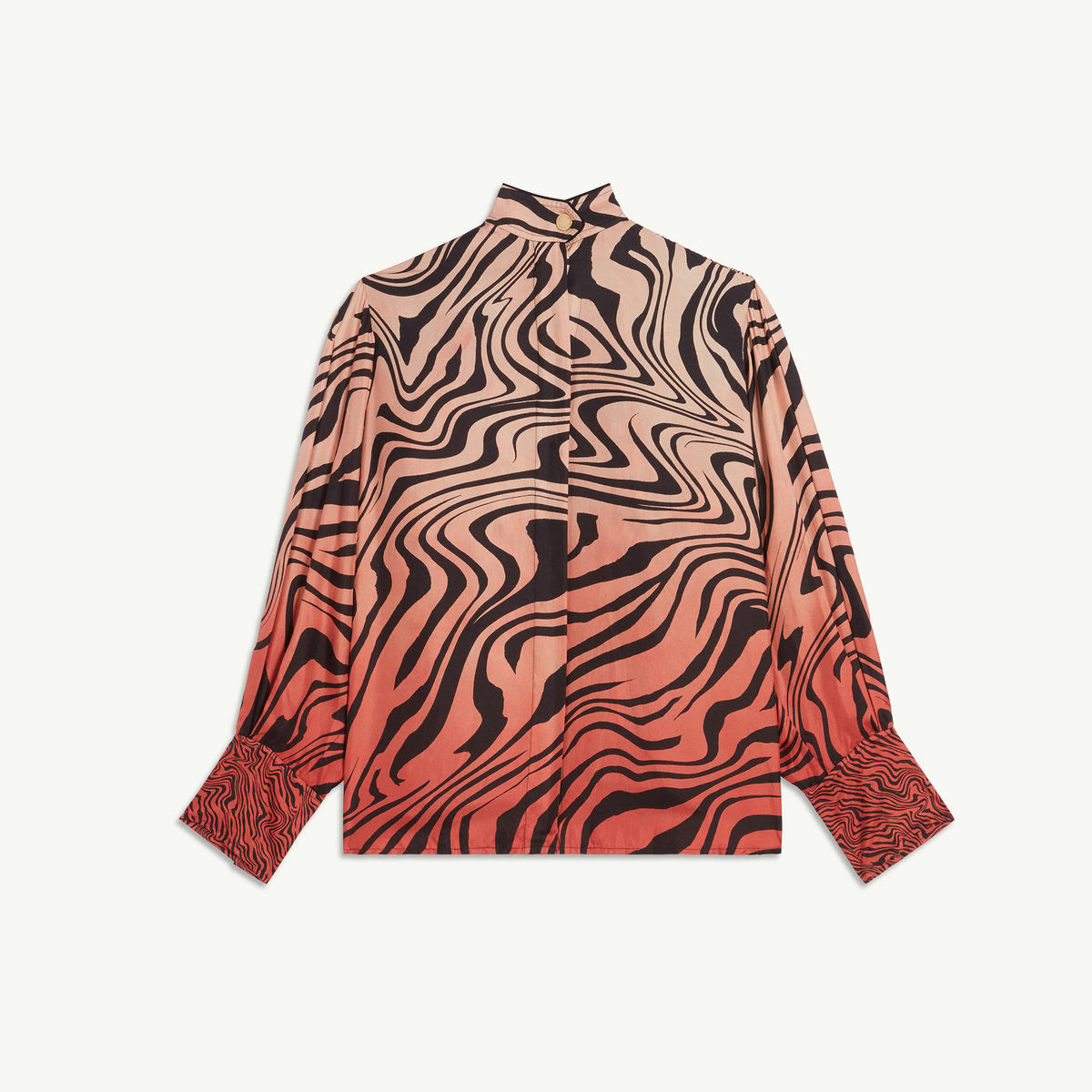 Chemise imprimée en soie