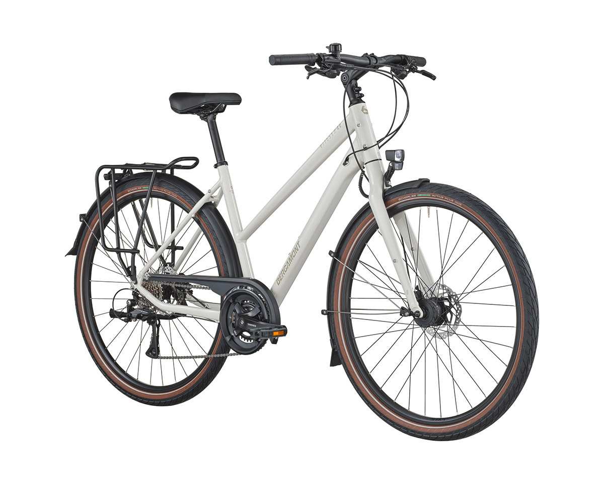 Vélo urbain/trekking VITESS 40 RIGID SLOPE Blanc Cassé