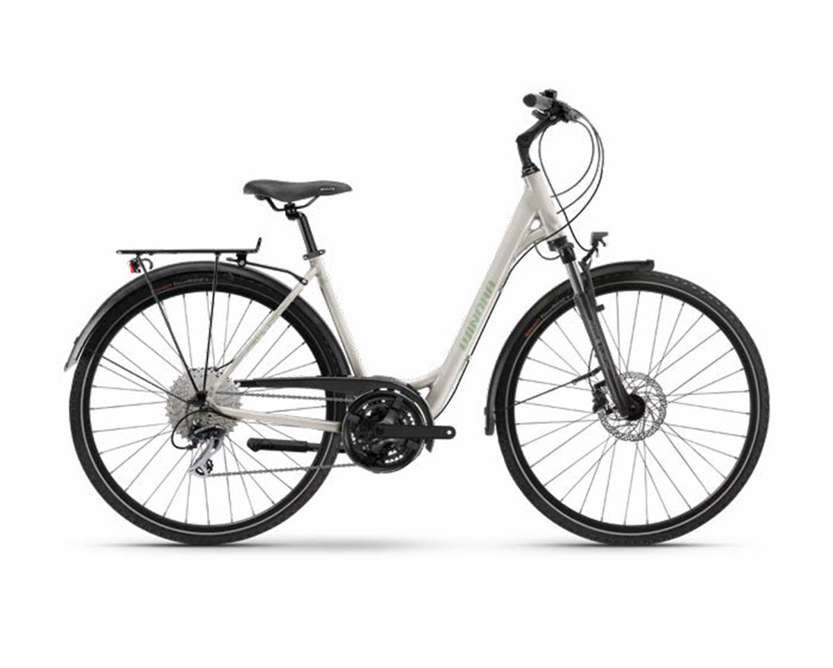 Vélo urbain/trekking DOMINGO X24 LOW Gris Poire