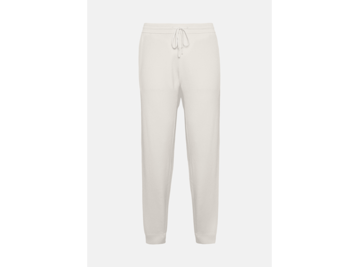 Pantalon En Maille En Coton Technique Crème