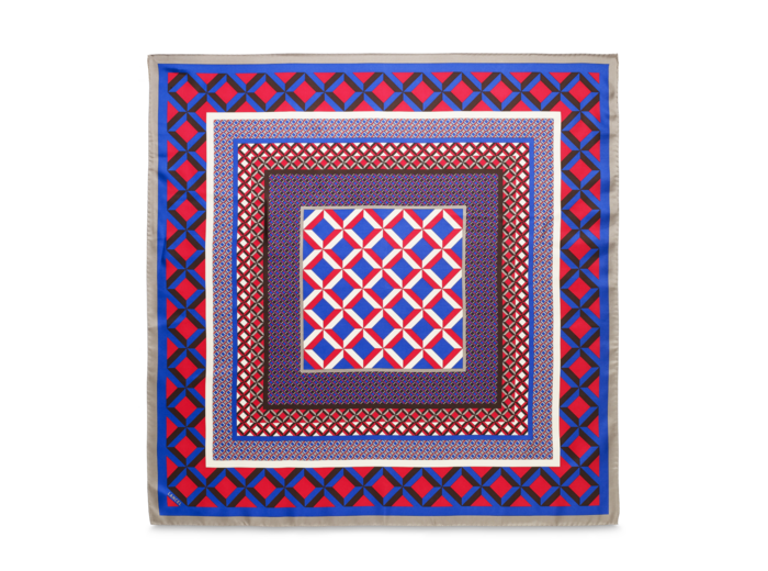 Motif Graphic - Carre F - Multico Framboise