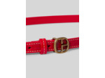 Ceinture cuir contrastée