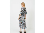 Robe en viscose imprimée jungle smockée