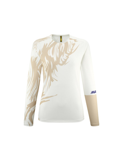Maillot manches longues Femme DEEMAX ENDURO Poivre Blanc