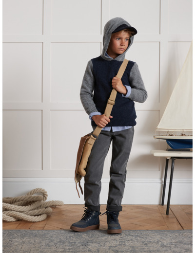 PULL COLOR BLOC HOOD