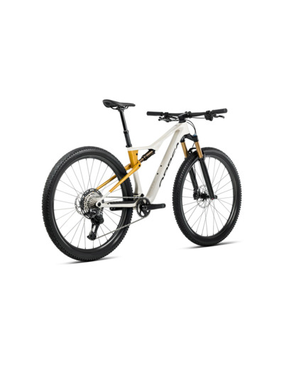 VTT tout suspendu OIZ M10 Blanc Ivoire/Jaune Bourdon