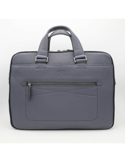 THEO - PORTE DOC SLIM ZIP - Bleu Petrole