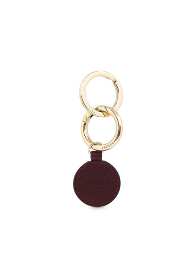 Charms de Lancel - Base tag cuir - Cassis