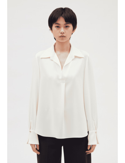 Blouse fluide écrue