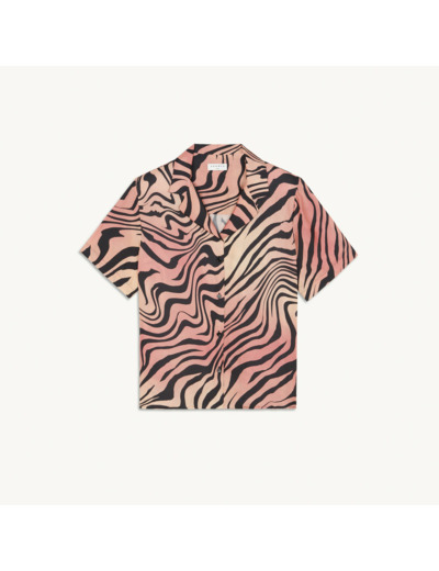 Chemise imprimée en soie