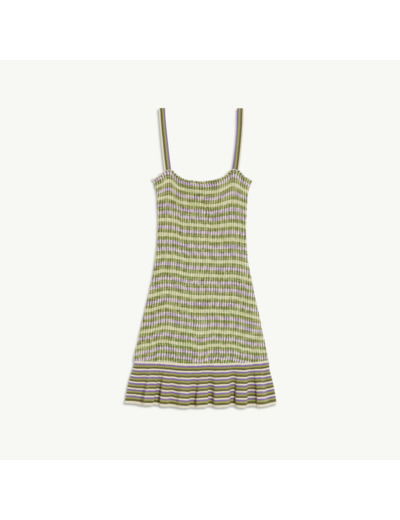 Robe en maille smockée