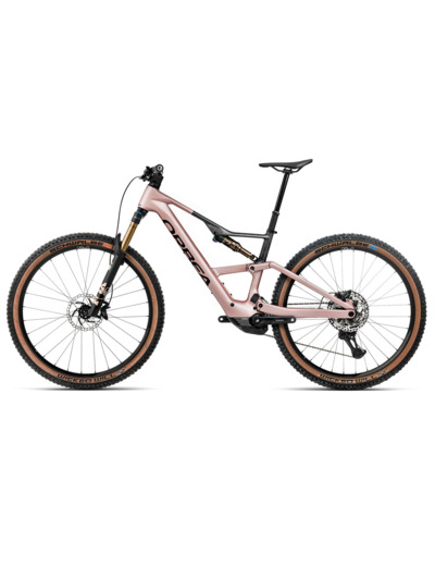 VTT tout suspendu électrique RISE SL M10 420W Rose du Désert/Carbone