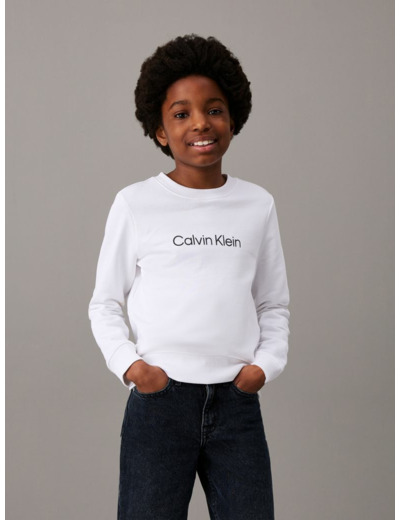 SWEAT-SHIRT À COL ROND AVEC LOGO EN COUPE CLASSIQUE