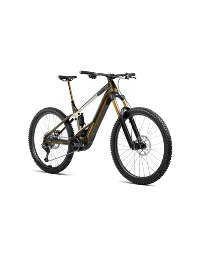 VTT tout suspendu électrique WILD/M M-LTD Caramel/Blanc Crème