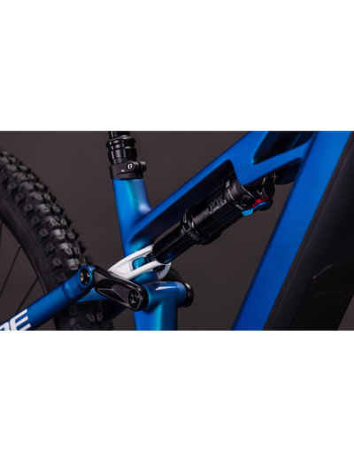 VTT tout suspendu électrique STEREO HYBRID ONE44 HPC SLX 800 Bleu/Blanc