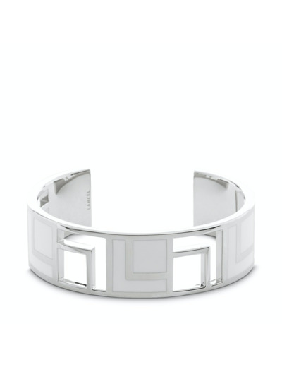 Logo Carré L Email - Manchette fine Carré L Email ajouré - Blanc