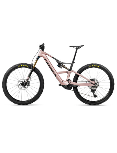 VTT tout suspendu électrique RISE LT M10 420W Rose du Désert/Carbone
