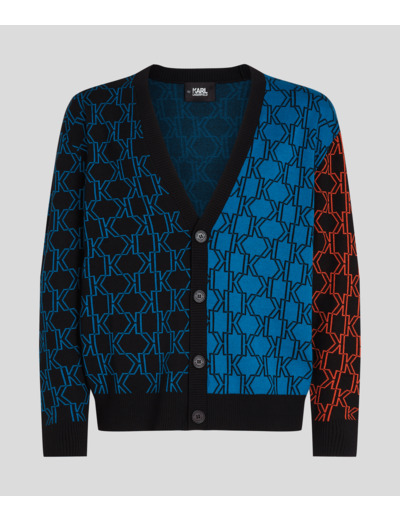 COLORFUL MONOGRAM CARDIGAN