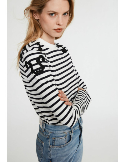 T-shirt marinière manches longues