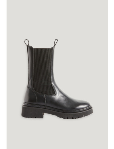 Bottes chelsea cuir noir