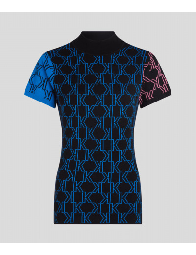 KL MONOGRAM MULTI COLOR TOP