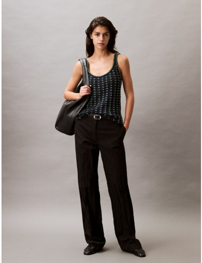 TANK TOP À CROCHET PERLÉ