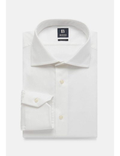 Pin Point Stretch Cotton Windsor Collar Regular Fi