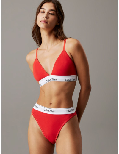 TANGA HAUT EN COTON MODERNE À JAMBES HAUTES