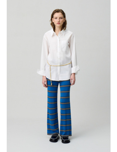 Pantalon slim fine maille