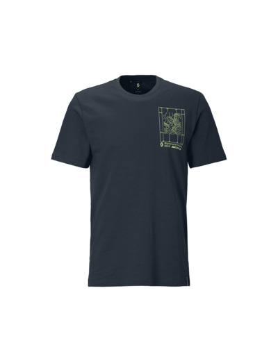 T-shirt manches courtes Homme CASUAL Bleu Foncé