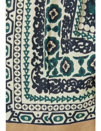 Robe longue fluide imprimée