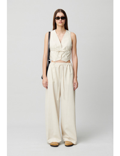 Top veston boutonné