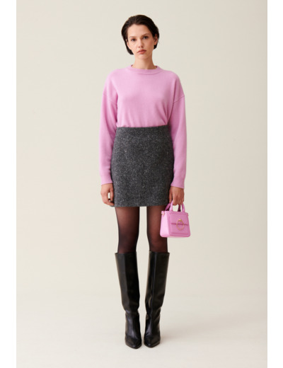 Jupe laine mélangée