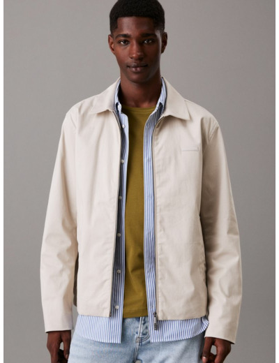 BLOUSON EN COTON SATINÉ ÉLASTIQUE