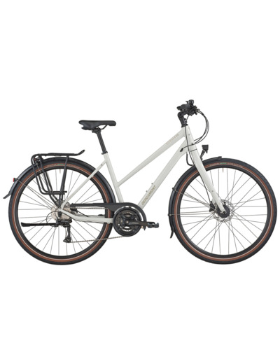 Vélo urbain/trekking VITESS 40 RIGID SLOPE Blanc Cassé