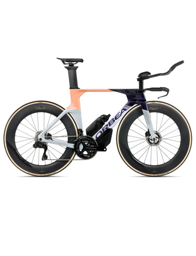 Vélo de triathlon ORDU M10ILTD Argent/Tanzanite/Orange