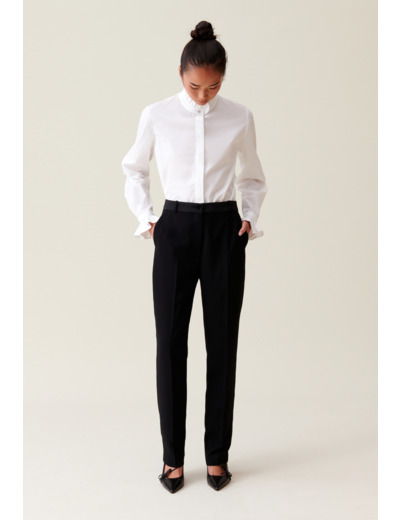 Pantalon tailleur coupe cigarette