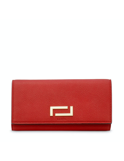 Pia de Lancel - Portefeuille continental dépliant - Rouge Lancel