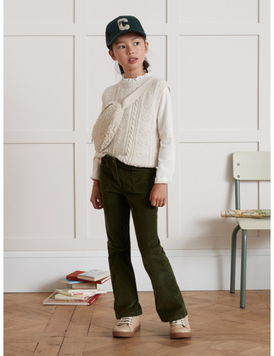 PANTALON FLARE VELOURS