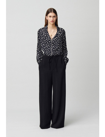 Pantalon fluide élastiqué