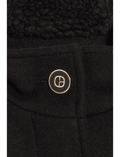 Manteau capuche noir