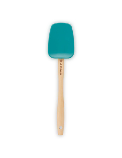 Grande Spatule cuillère en silicone 28cm bleu caraïbes