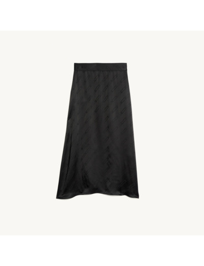 Jupe midi en tissu jacquard