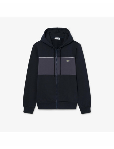 Sweat zip à capuche Homme COLOR BLOCK Bleu