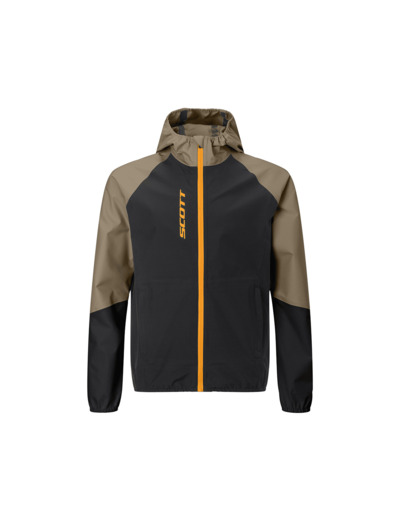 Veste imperméable Enfant EXPLORAIR LIGHT DRYO 2.5L Noir/Beige