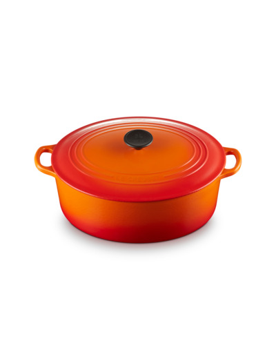 Cocotte ovale 31cm en fonte émaillée volcanique